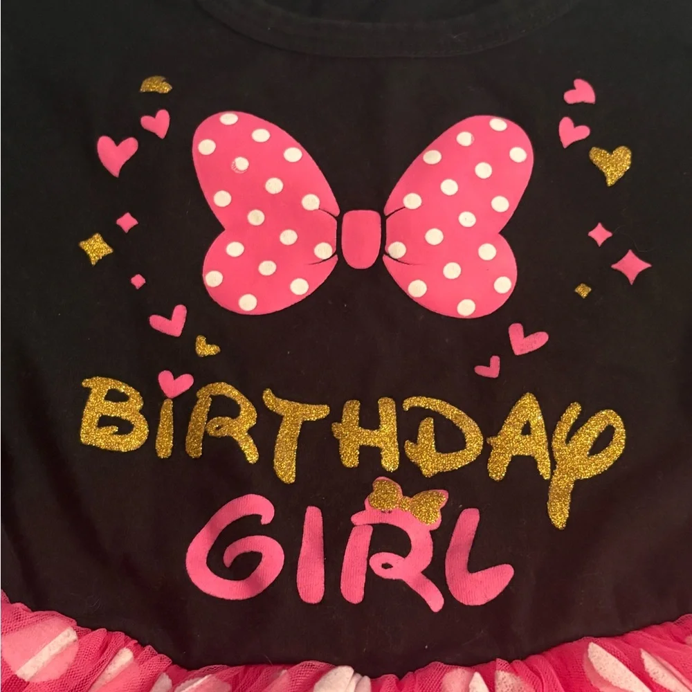 Ibtom Castle Birthday Girl Dress Pink Polka Dot Size 110 - Picture 3 of 5